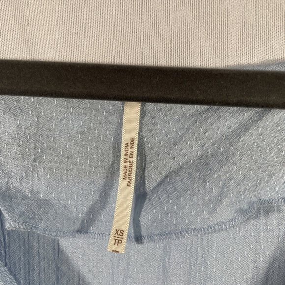 NWT $148‎ Free People [ XS ] Wild One Embroidered Mini Dress in Blue Skies - Picture 6 of 16